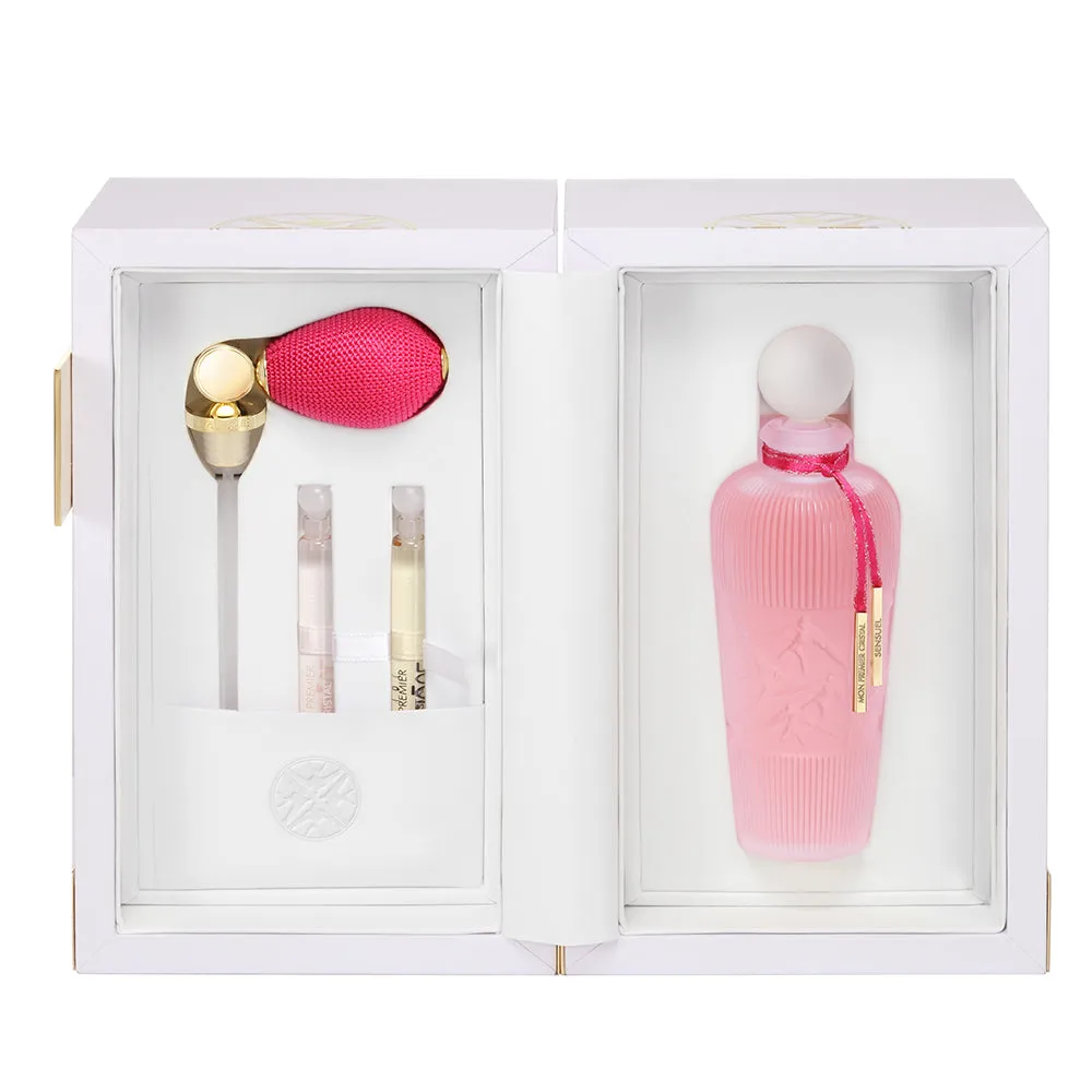 LALIQUE MON PREMIER CRISTAL SENSUEL  FOR WOMEN SET  80ml  2x3.5ml POUCH