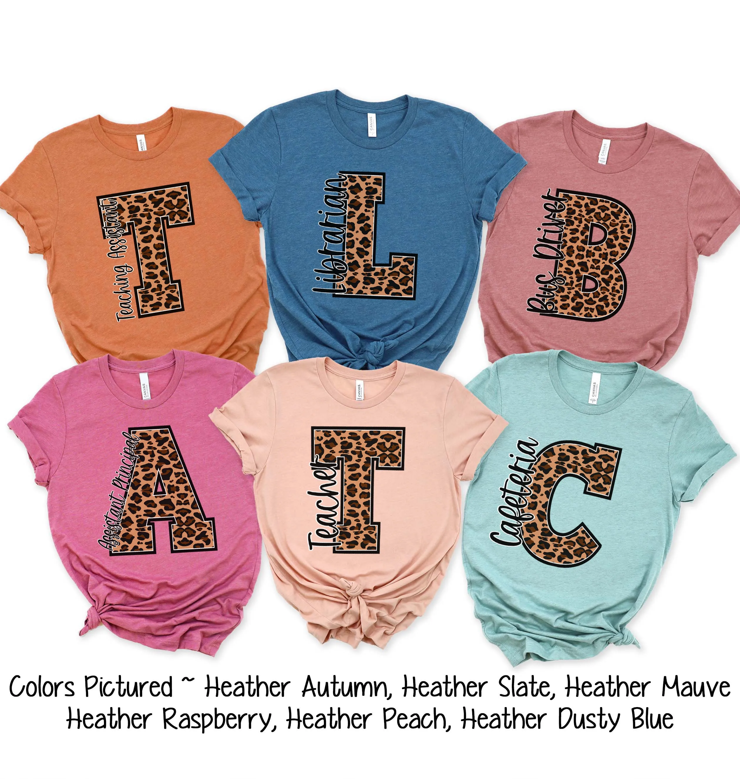 Leopard Varsity Letter Librarian Tee