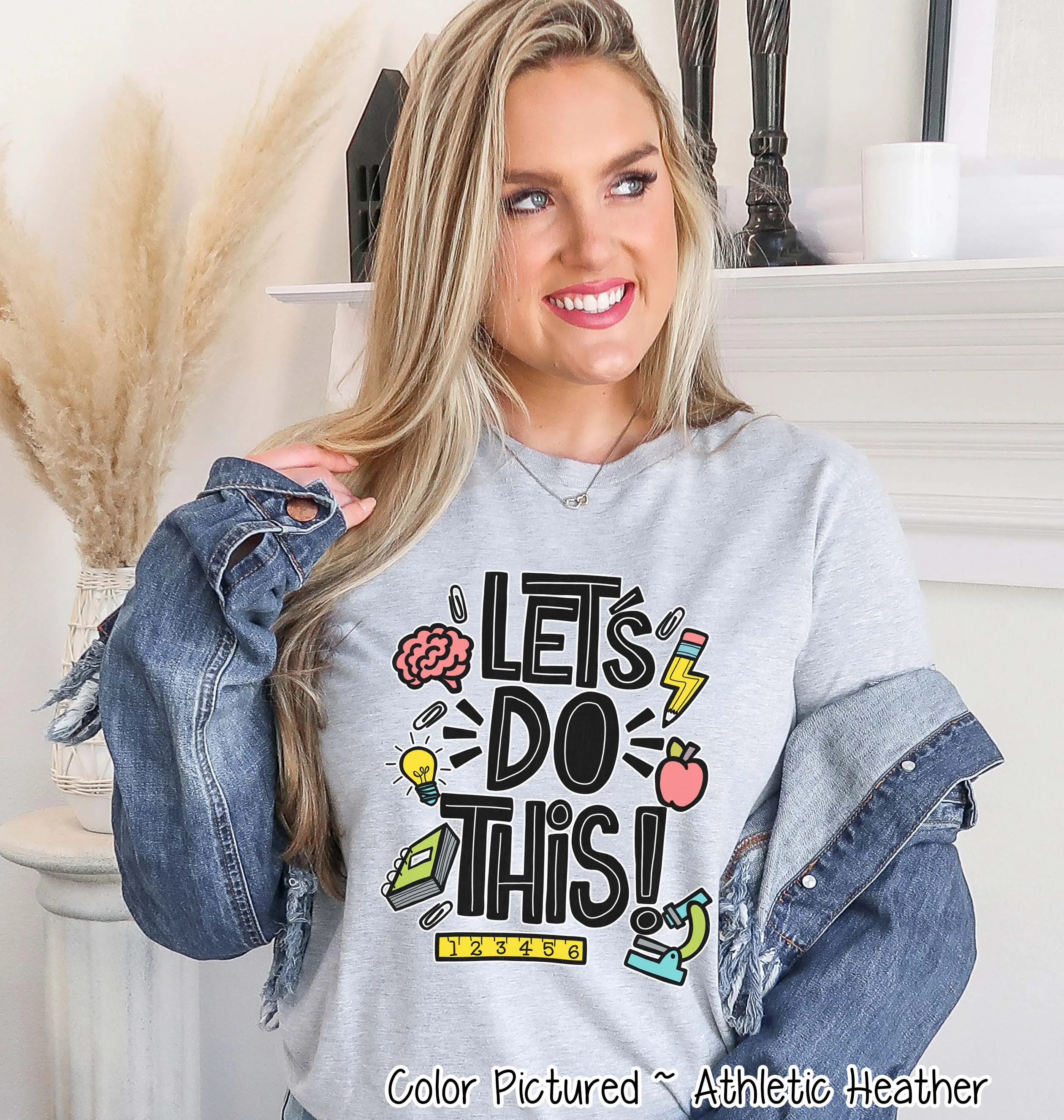 Let's Do This Motivational Back To School Testing Day Teacher Tee