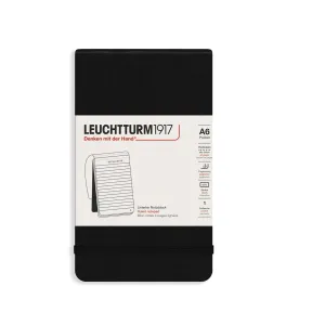 Leuchtturm 1917 Black Hardcover Ruled A6 Pocket Notebook