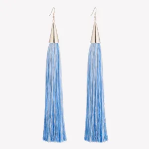 LONG SILK TASSEL EARRINGS
