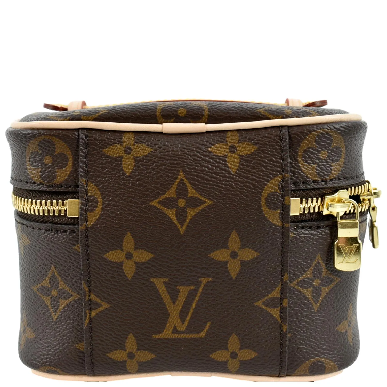 LOUIS VUITTON Nice Nano Monogram Canvas Toiletry Pouch Brown