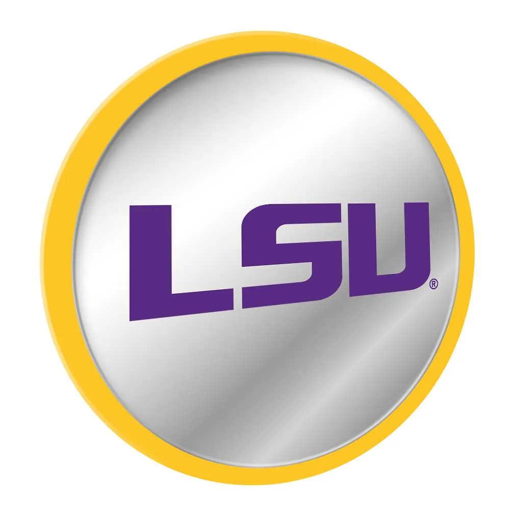 LSU Tigers: Modern Disc Mirrored Wall Sign