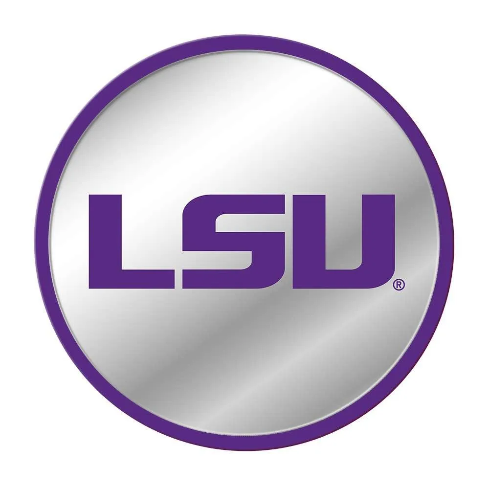 LSU Tigers: Modern Disc Mirrored Wall Sign