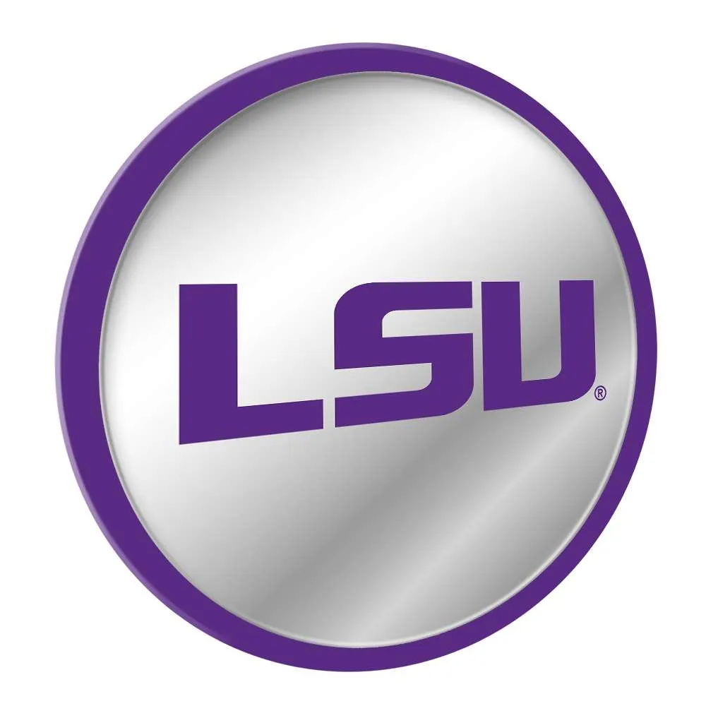 LSU Tigers: Modern Disc Mirrored Wall Sign