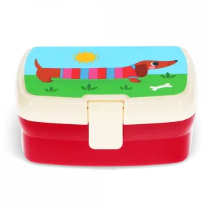 Lunch Box with Tray - Sunny Sausage Dog