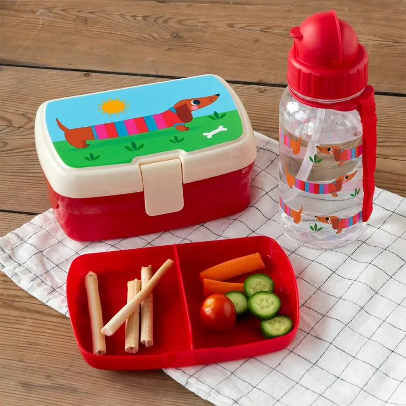 Lunch Box with Tray - Sunny Sausage Dog