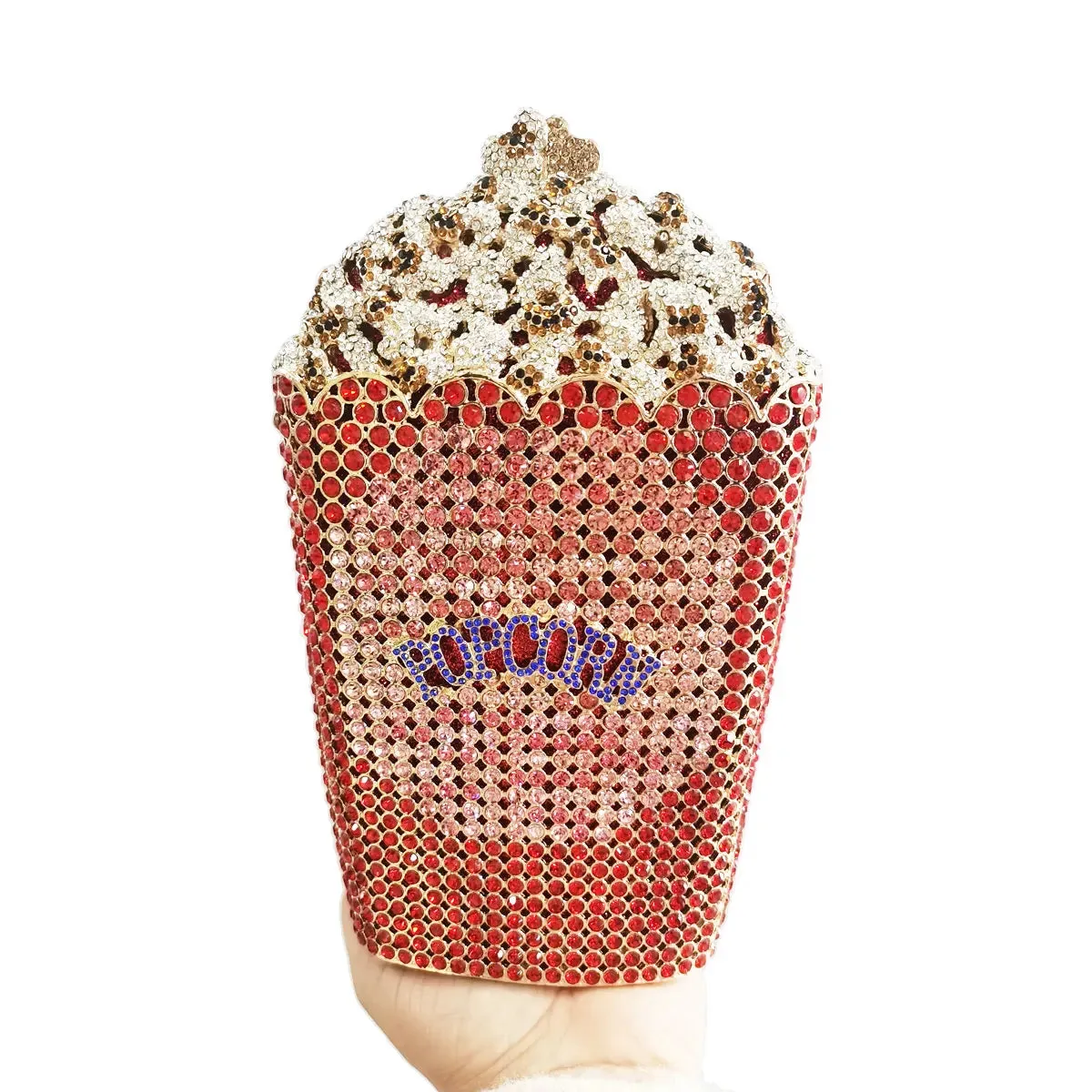 Luxury Designer popcorn Evening Bags Luxury Crystal Party Purse Wedding Bags Colorful Clutch Bags SC997