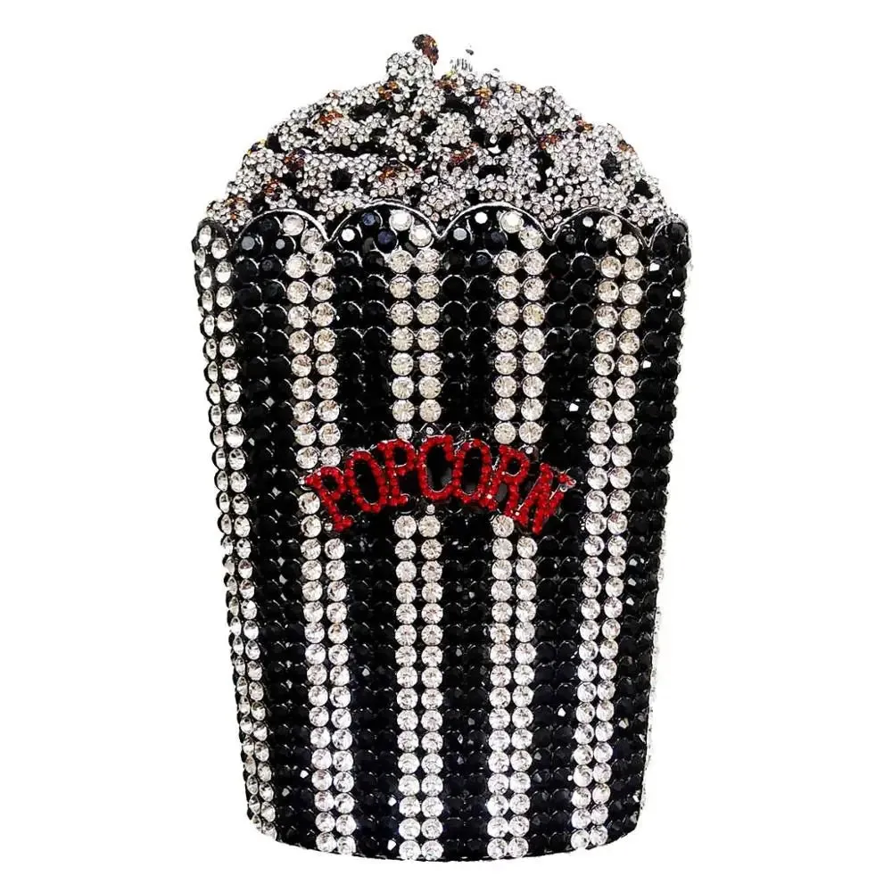 Luxury Designer popcorn Evening Bags Luxury Crystal Party Purse Wedding Bags Colorful Clutch Bags SC997