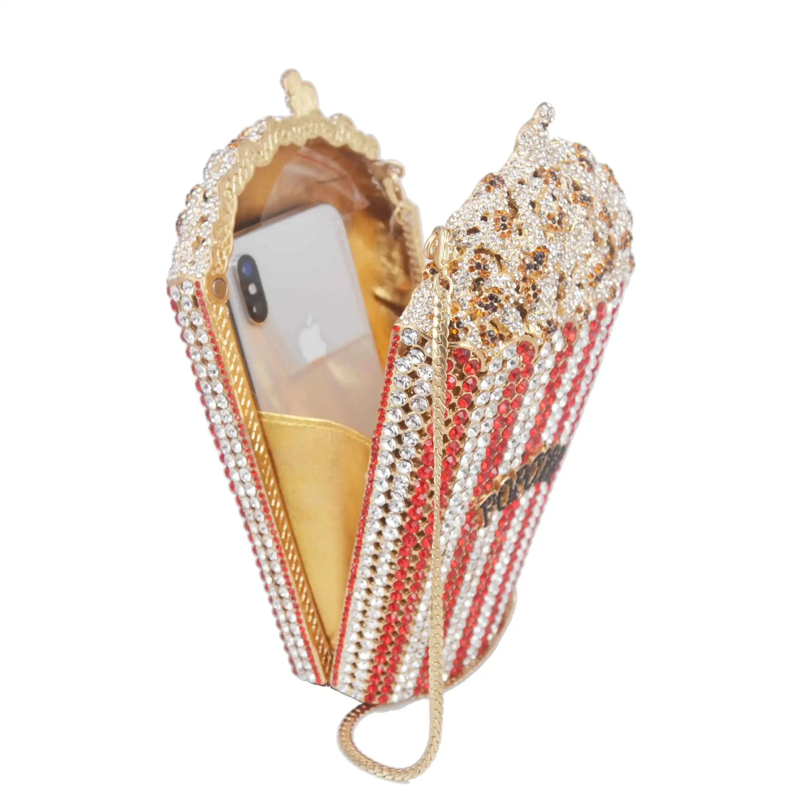 Luxury Designer popcorn Evening Bags Luxury Crystal Party Purse Wedding Bags Colorful Clutch Bags SC997