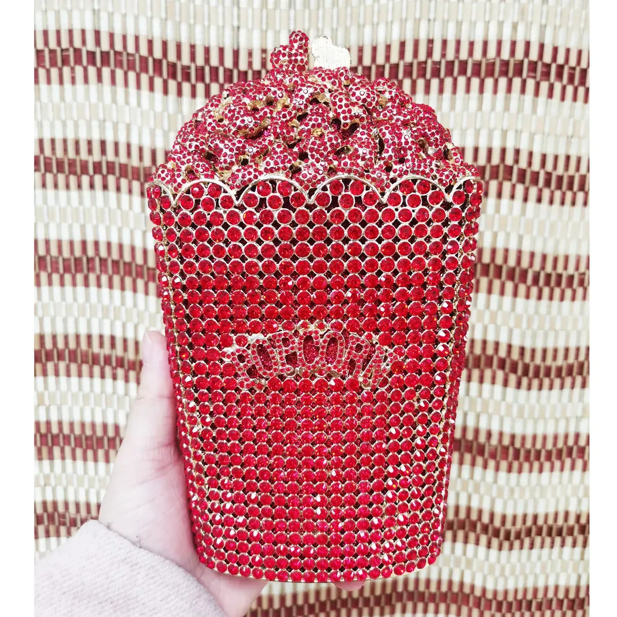 Luxury Designer popcorn Evening Bags Luxury Crystal Party Purse Wedding Bags Colorful Clutch Bags SC997