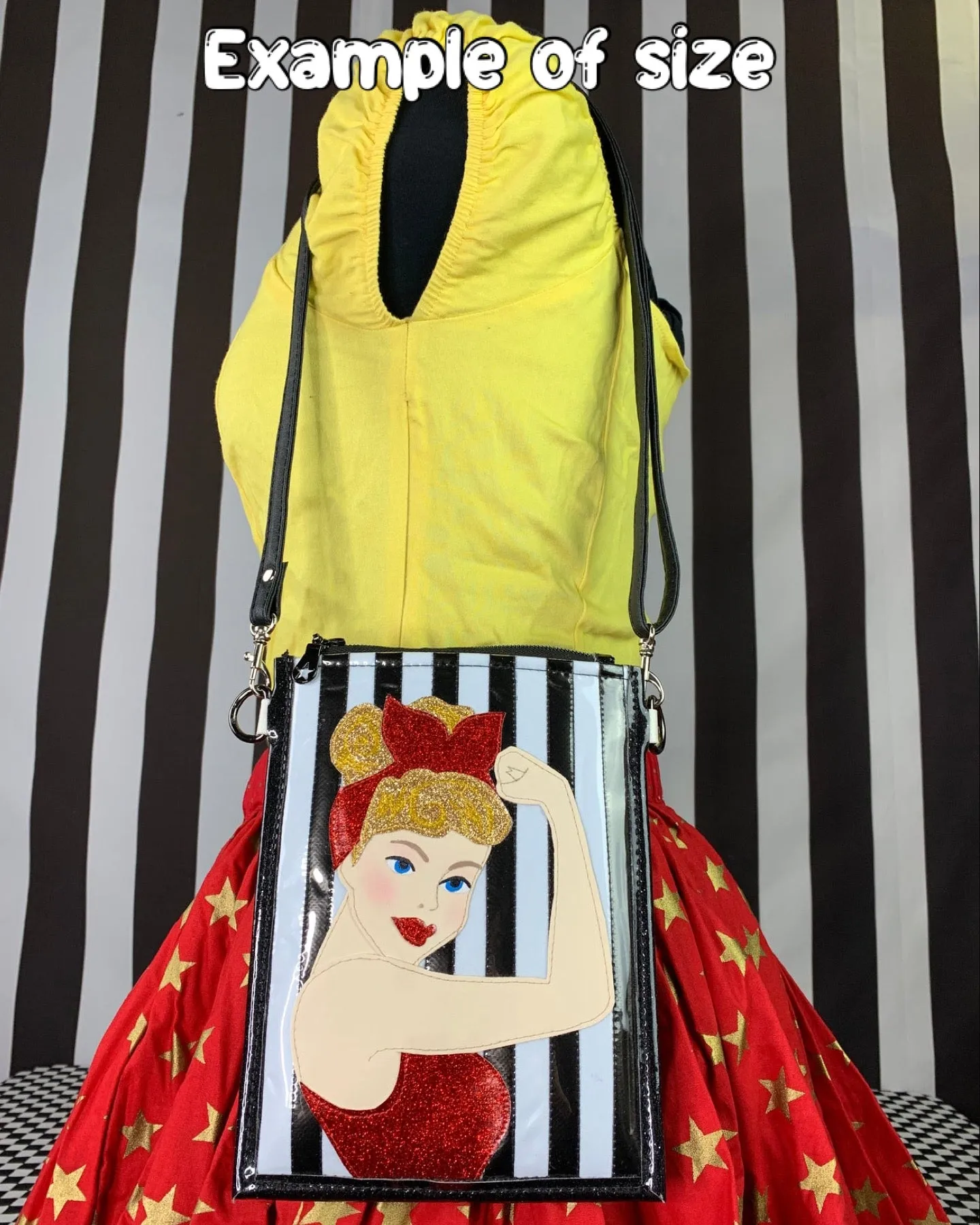 Madam Leota fan art phone cross body bag