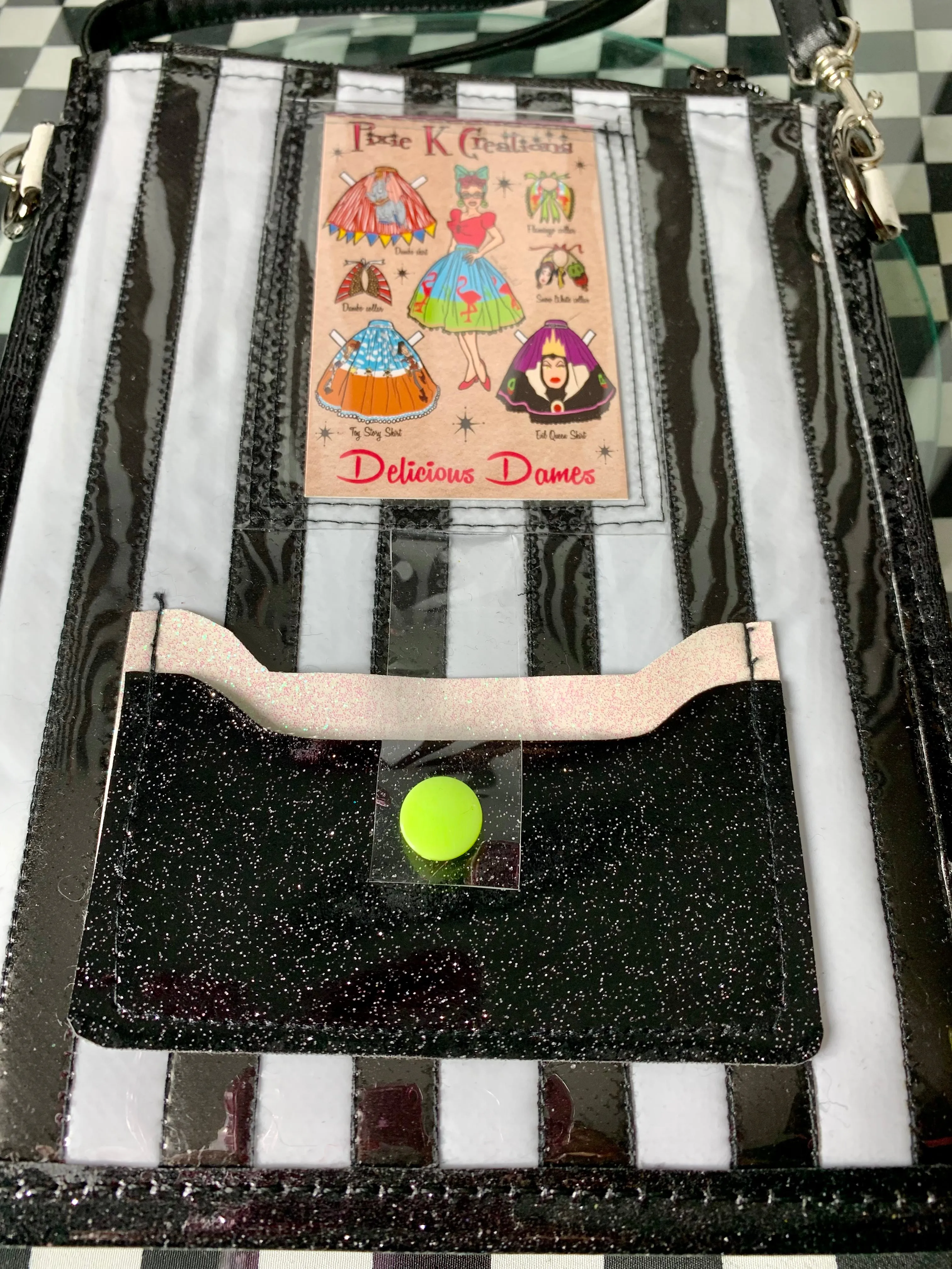 Madam Leota fan art phone cross body bag