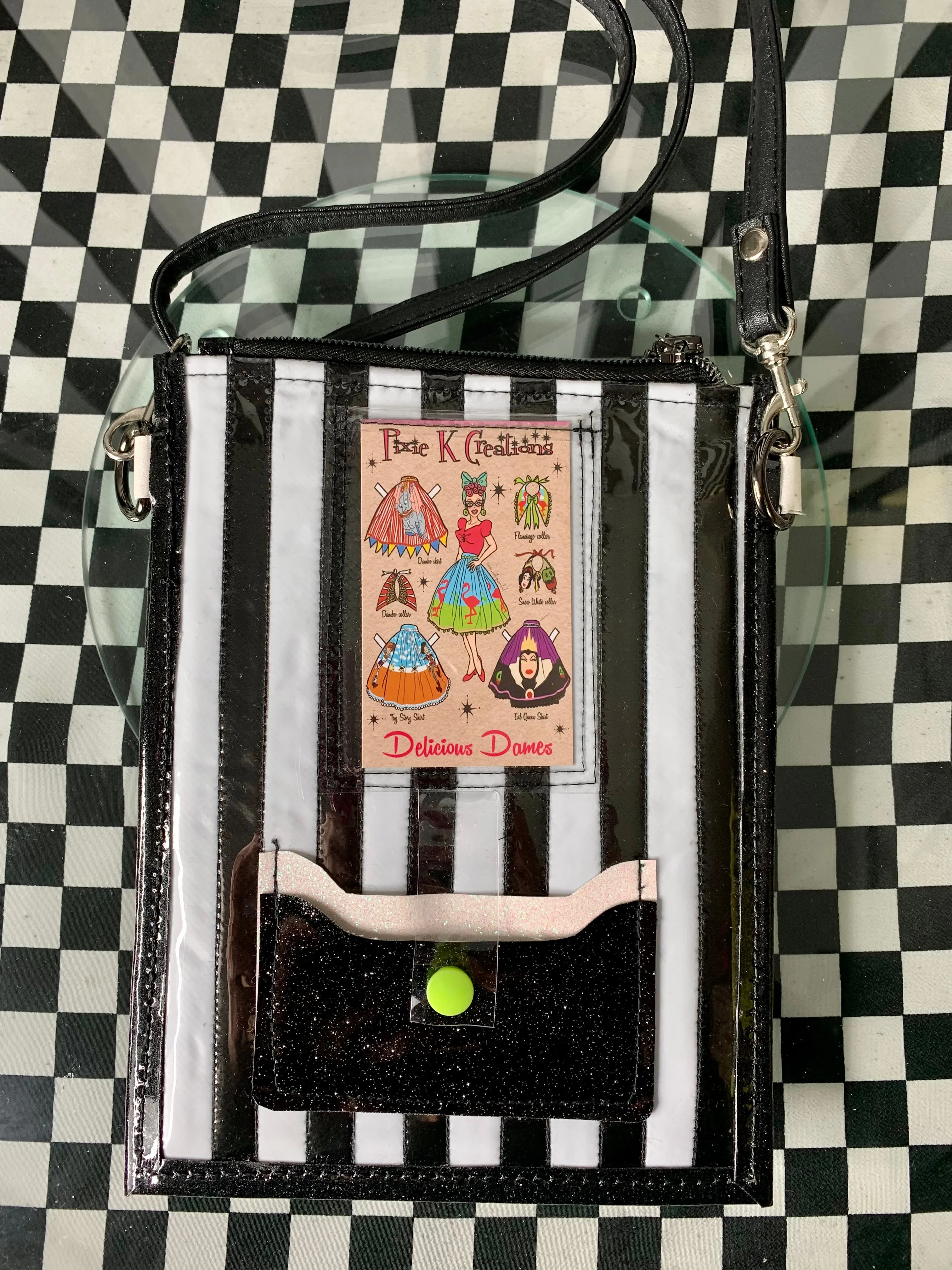 Madam Leota fan art phone cross body bag