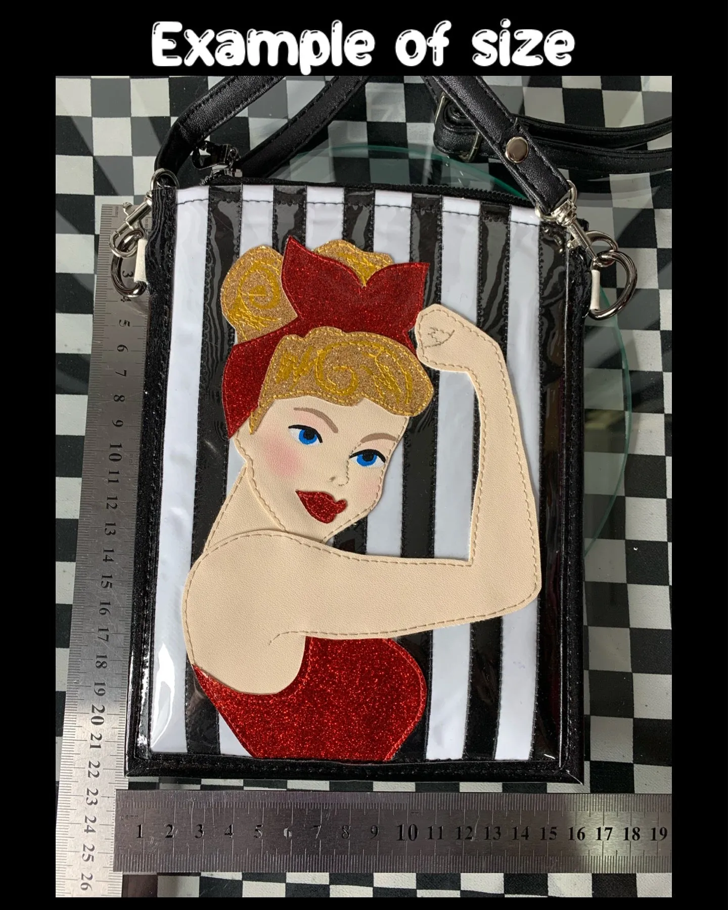 Madam Leota fan art phone cross body bag
