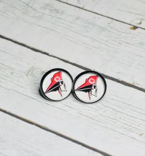 Mascot Glass Globe Earrings - 12mm
