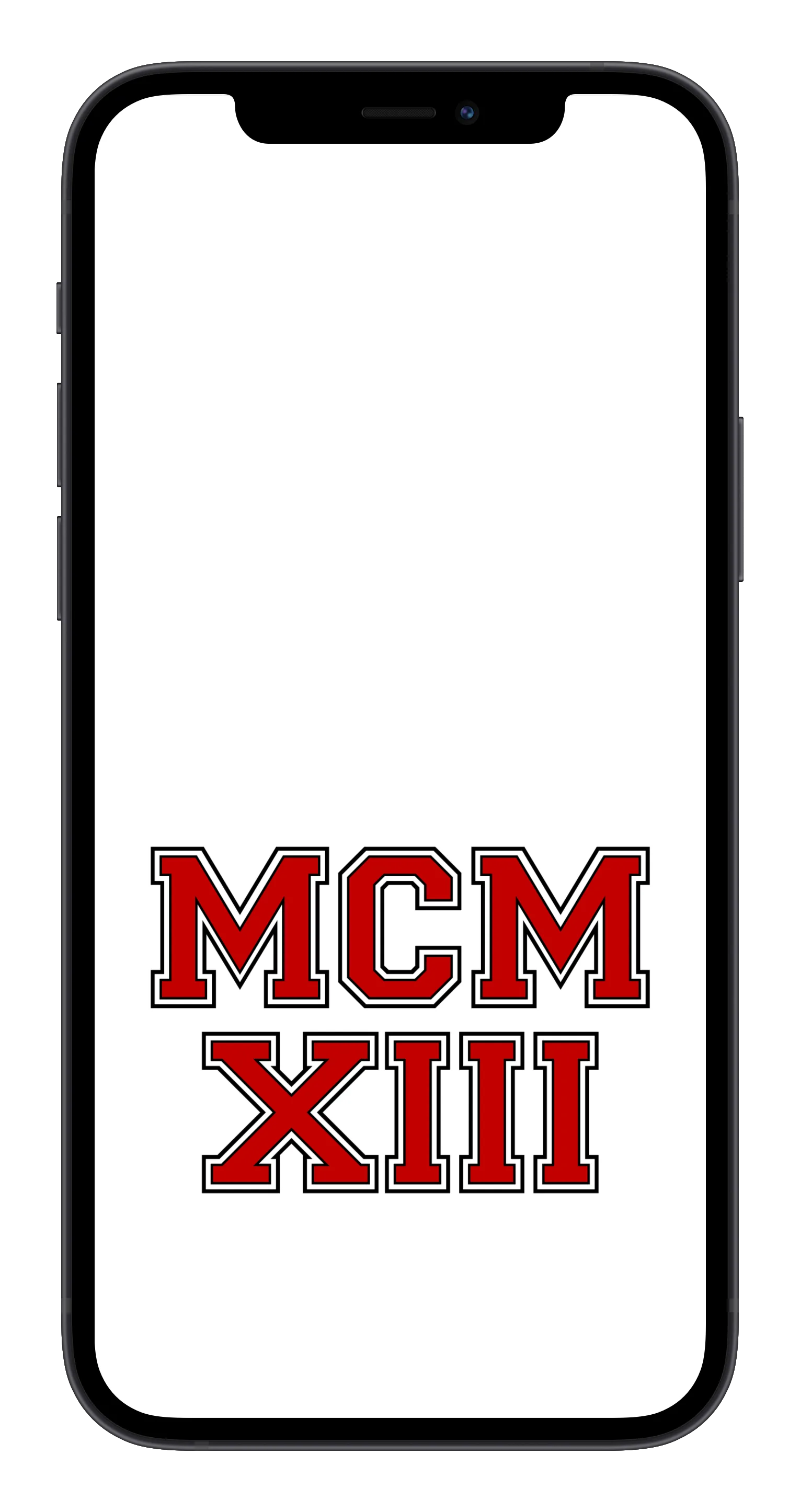 MCMXIII Phone Wallpaper (Choose Color)