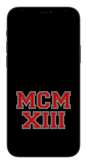 MCMXIII Phone Wallpaper (Choose Color)
