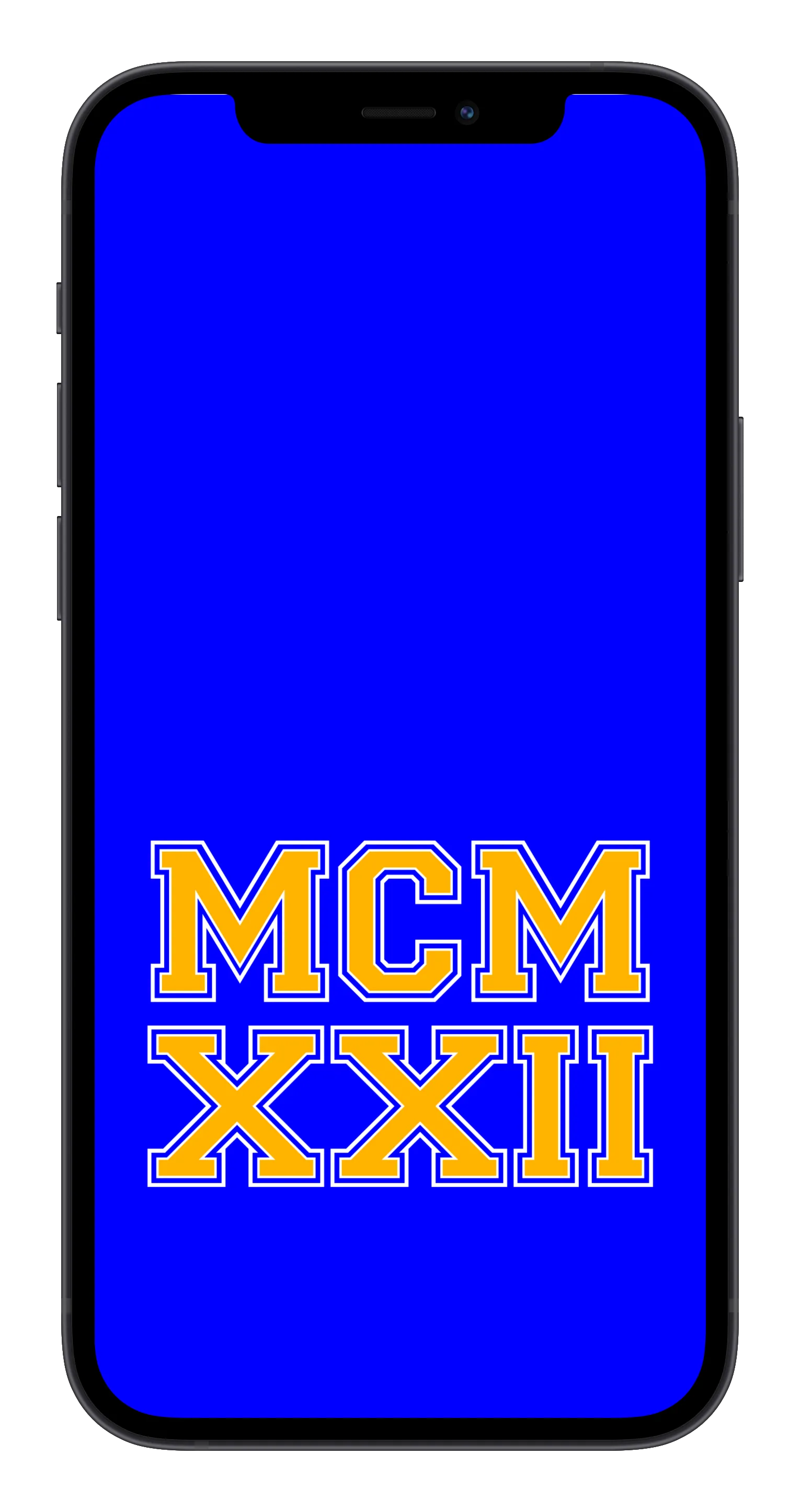 MCMXXII Phone Wallpaper (Choose Color)