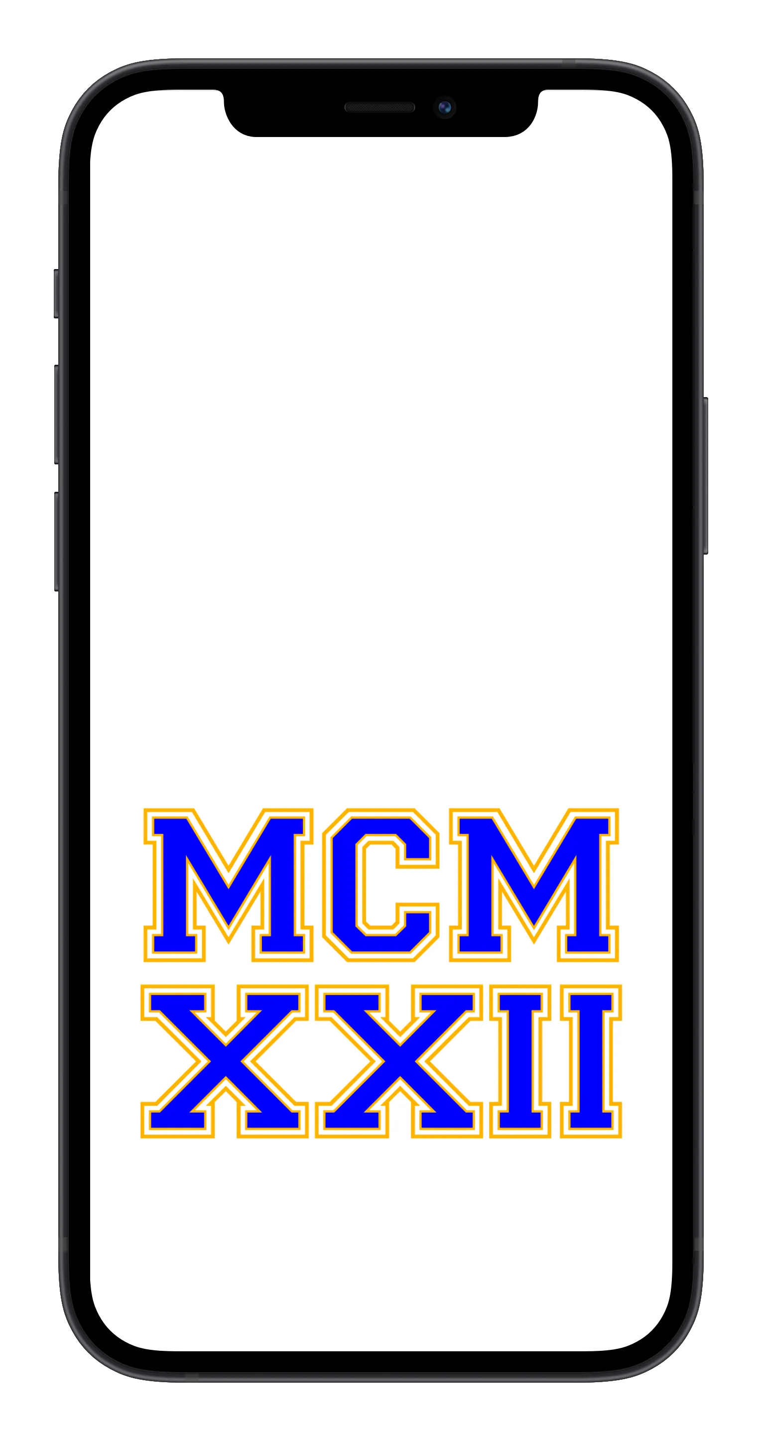 MCMXXII Phone Wallpaper (Choose Color)