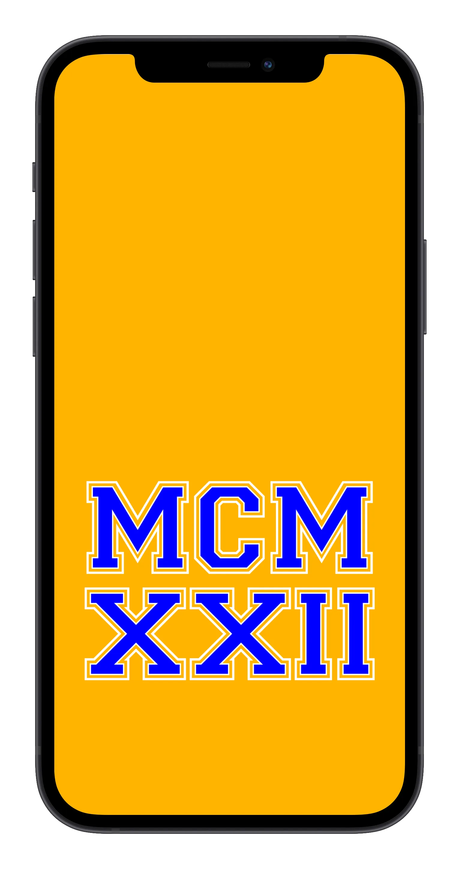 MCMXXII Phone Wallpaper (Choose Color)