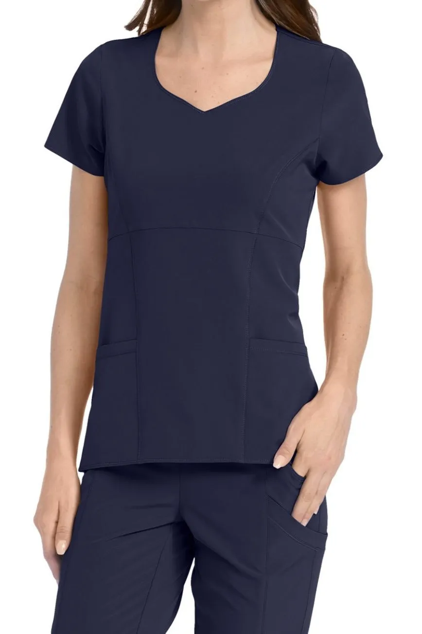 Med Couture Scrub Top 4-Ever Flex Clearance Sale