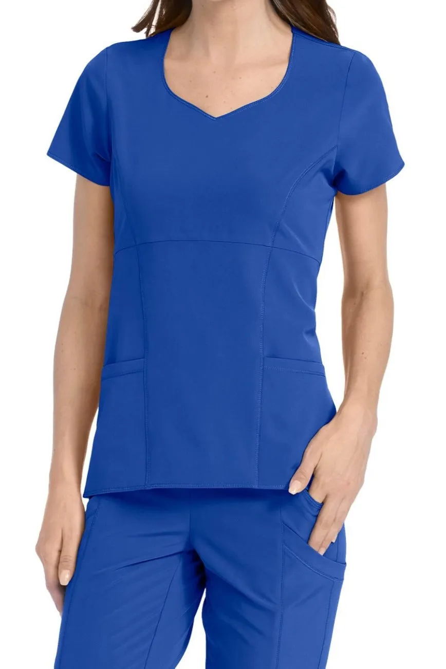 Med Couture Scrub Top 4-Ever Flex Clearance Sale