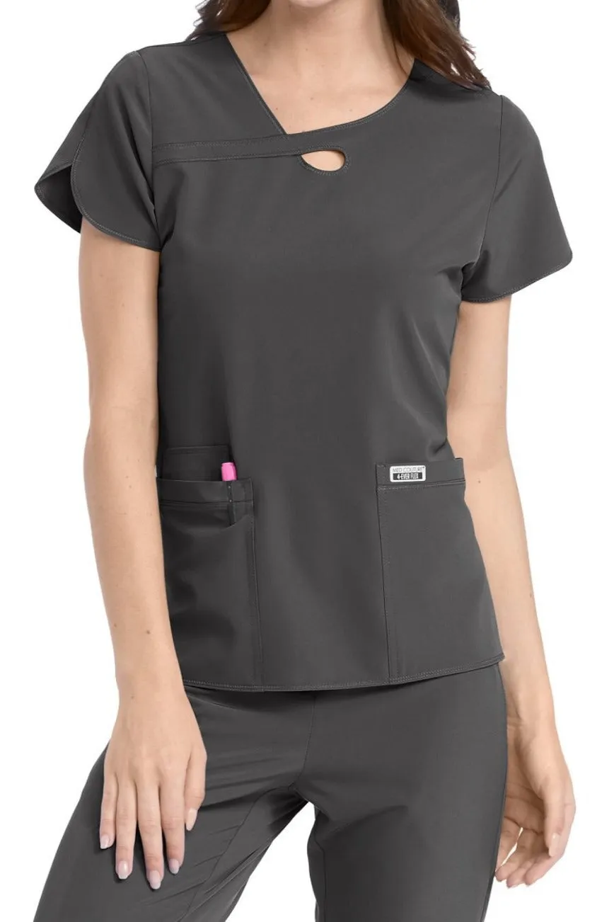 Med Couture Scrub Top 4-Ever Flex Clearance Sale