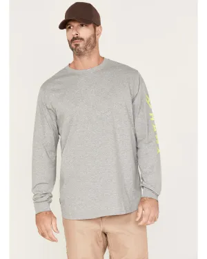 Men's Solid Logo Graphic Work T-Shirt