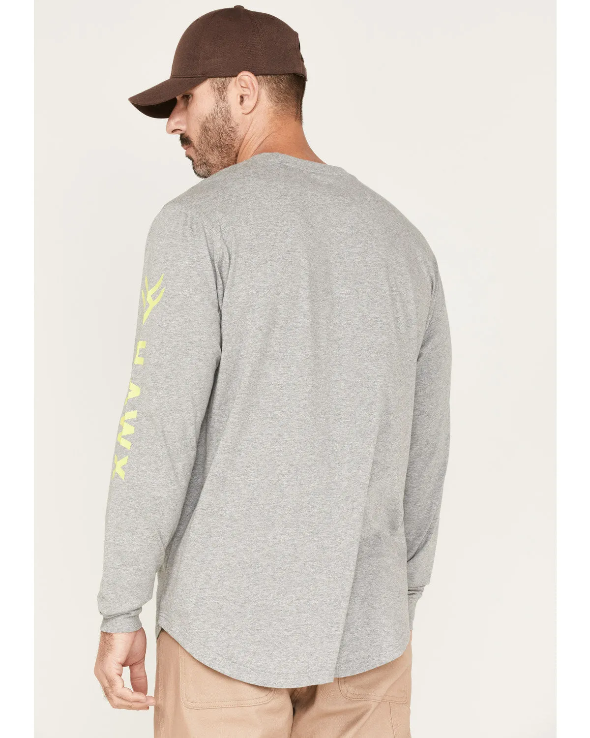 Men's Solid Logo Graphic Work T-Shirt