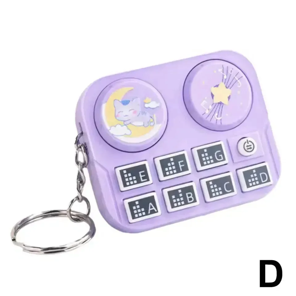 Mini DJ Machine Sound & LED Keychain