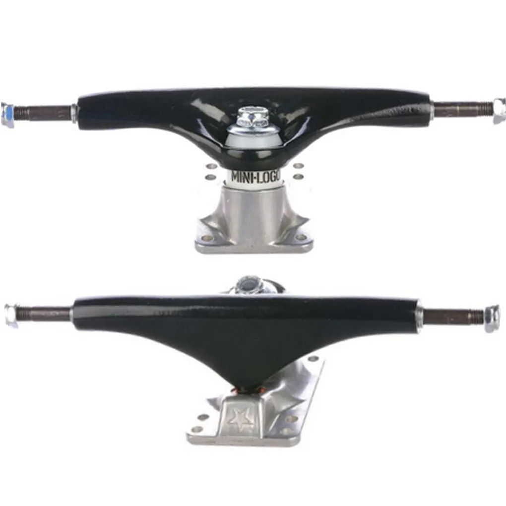 Mini Logo Trucks Silver Black 8.75"