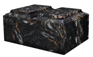 Mission Black Companion Tuscany Cultured Marble Urn