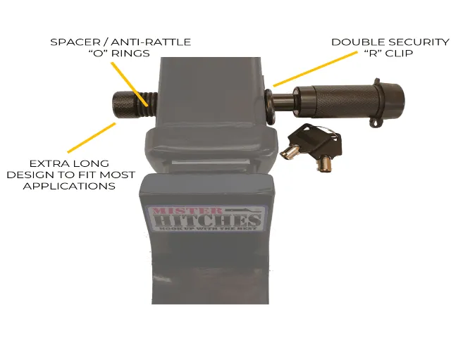 Mister Hitches - Premium Locking Hitch Pin - 10,000kg Rated  (MHPL6)