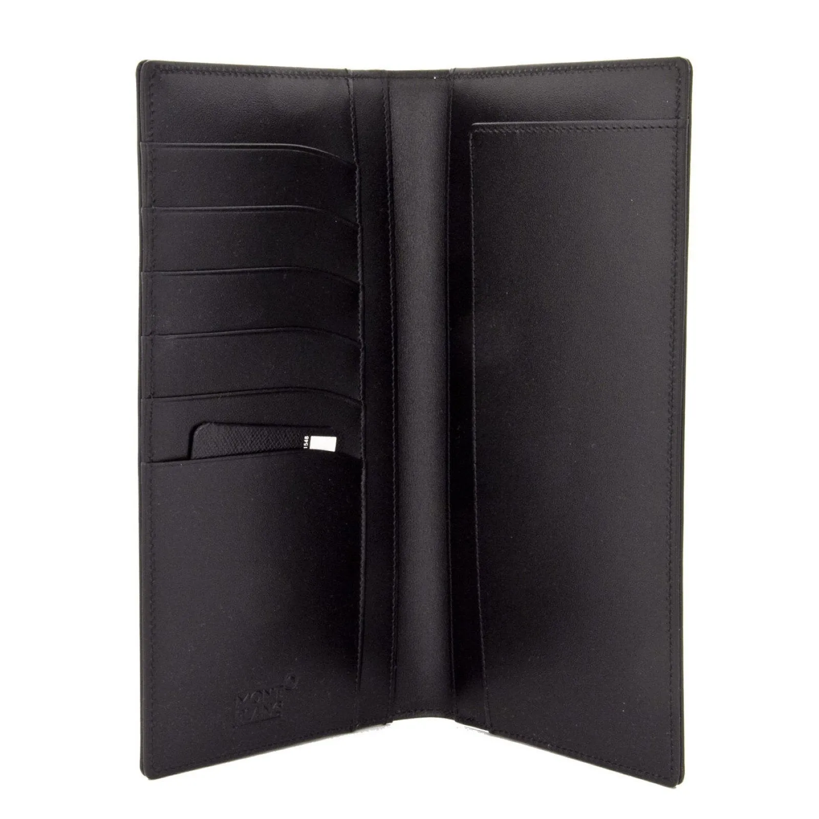 Montblanc vertical portfolio 6 mesherstück black compartments 35790