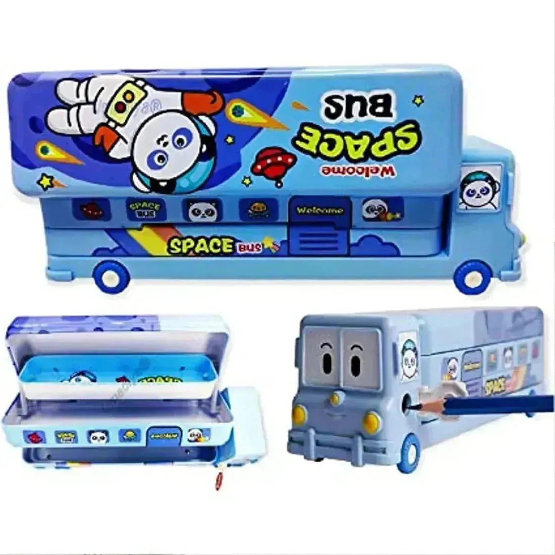 Moving Bus Pencil Box For Kids