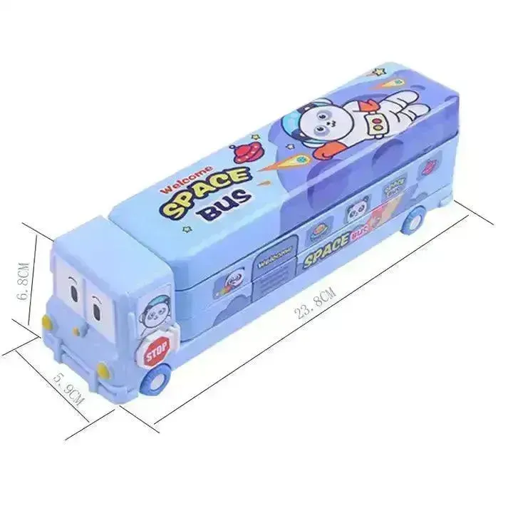 Moving Bus Pencil Box For Kids