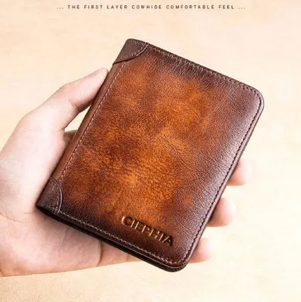 Multi-functional RFID Blocking Waterproof Durable Genuine Leather Wallet - Last Day 49% OFF
