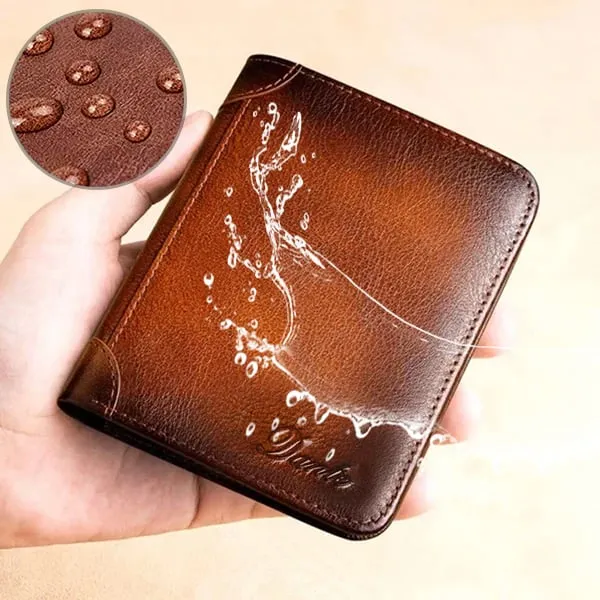 Multi-functional RFID Blocking Waterproof Durable Genuine Leather Wallet - Last Day 49% OFF