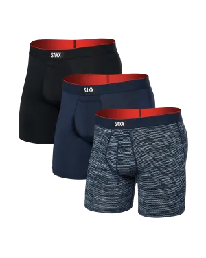 Multi-Sport (3 Pack) Mesh Boxer Brief - Wavelength/Navy/Black