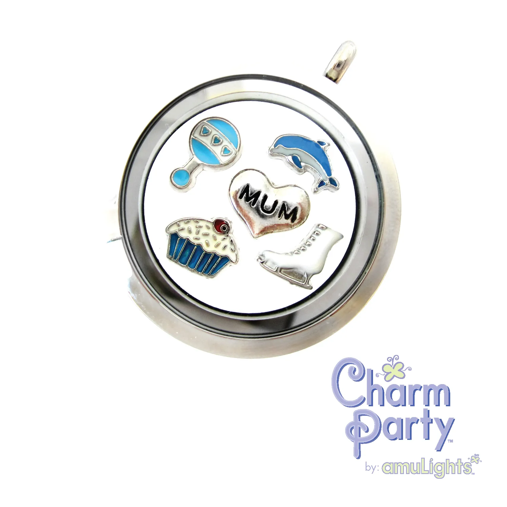 Mum Heart Charm