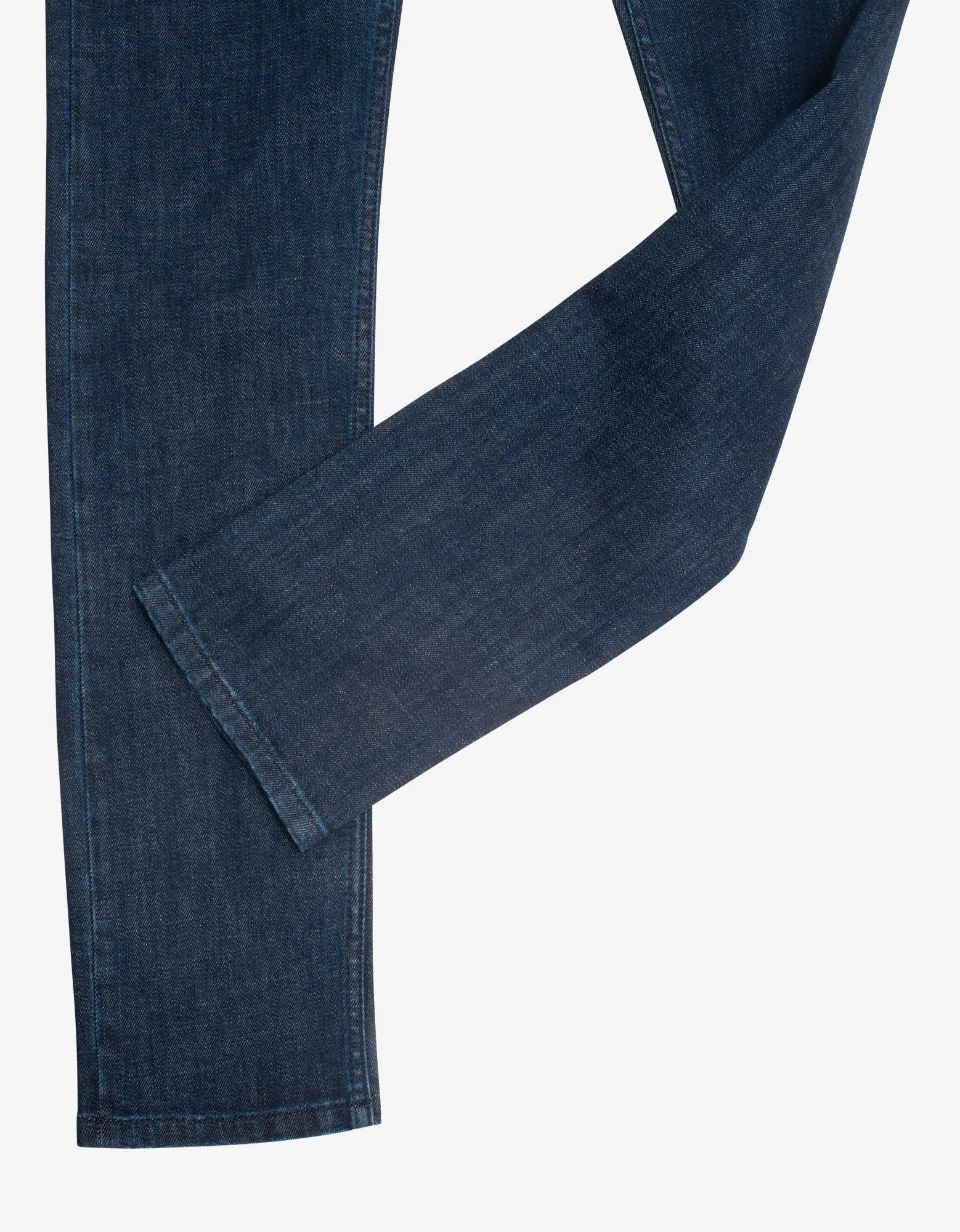 Navy Blue Mermaids Embroidery Skinny Jeans -