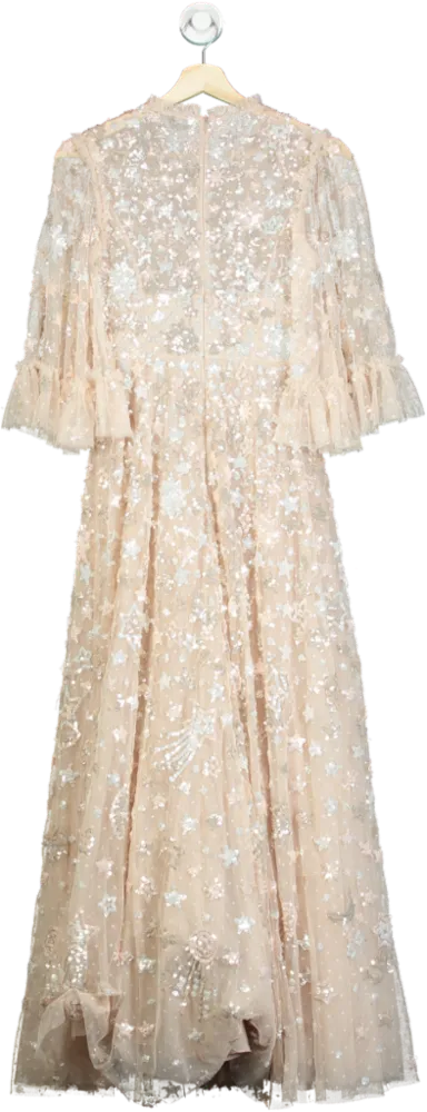 Needle & Thread Nude Constellation Gloss Ankle Gown UK 6