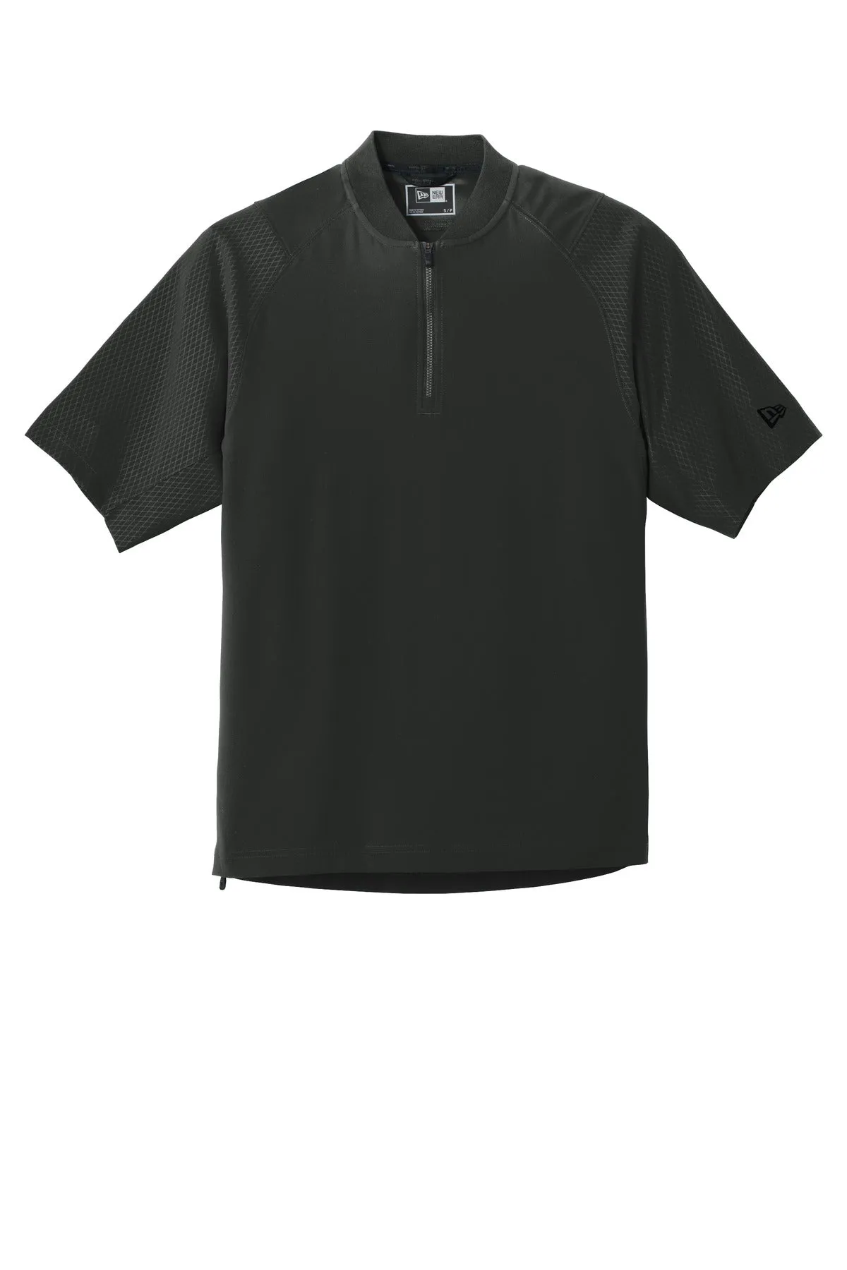 New Era  Cage Short Sleeve 1/4-Zip Jacket. NEA600 Black