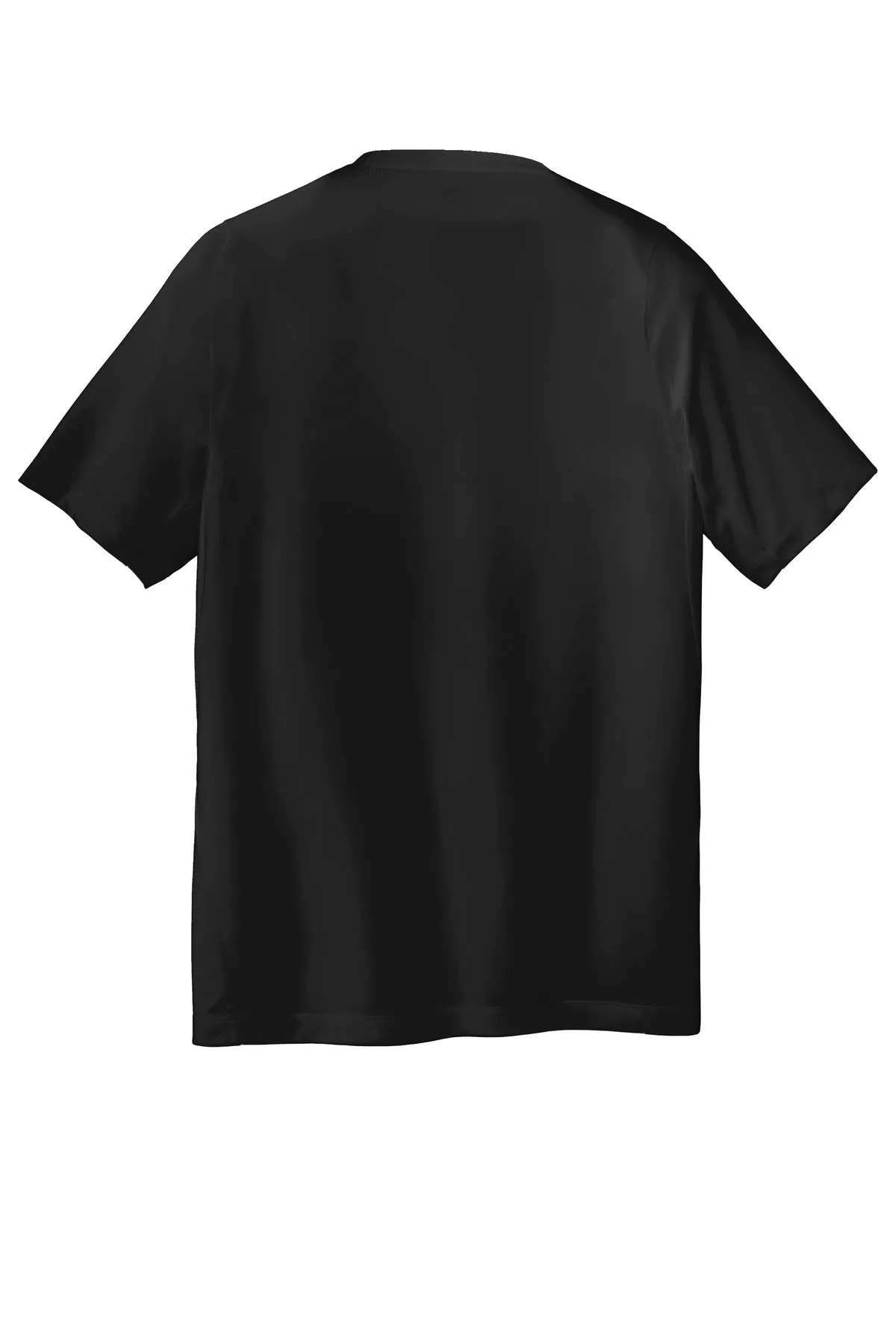 New Era  Series Performance Crew Tee. NEA200 Black Solid