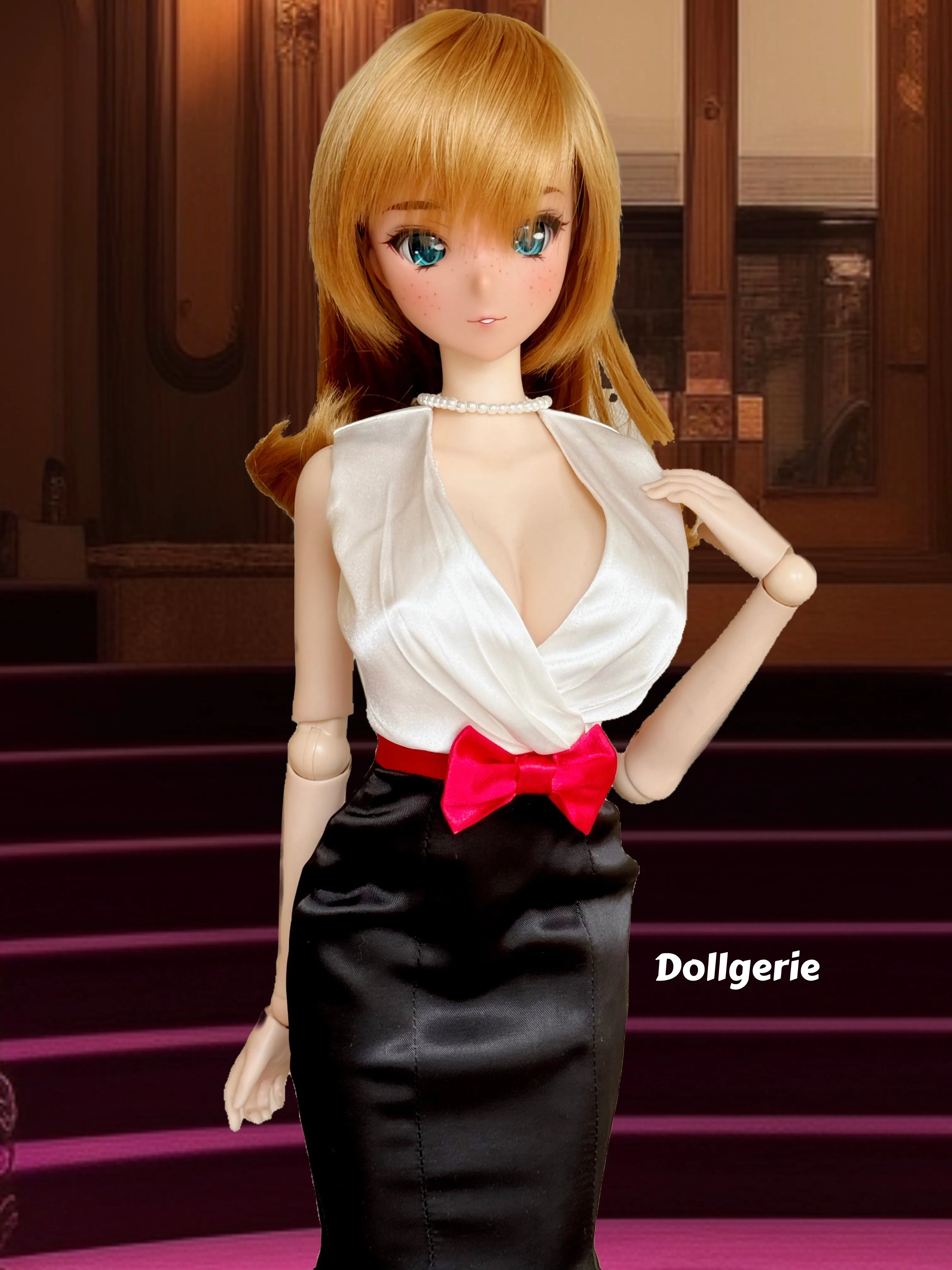 New Year Black&White Evening Gown for SmD XL
