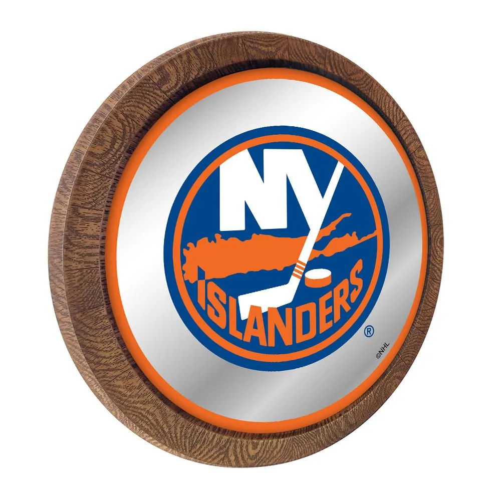 New York Islanders: Mirrored Barrel Top Wall Sign