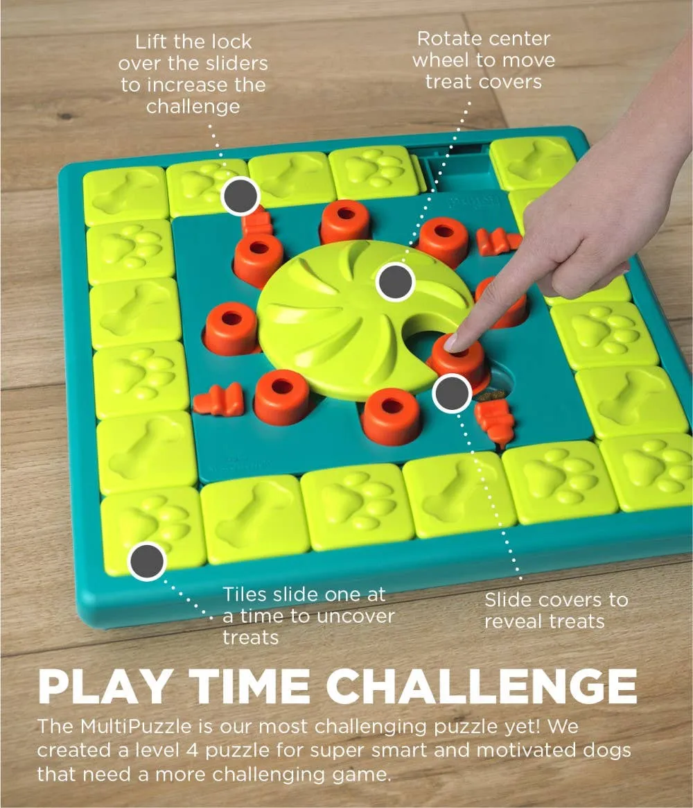 Nina Ottosson MultiPuzzle Interactive Dog Treat Puzzle Toy