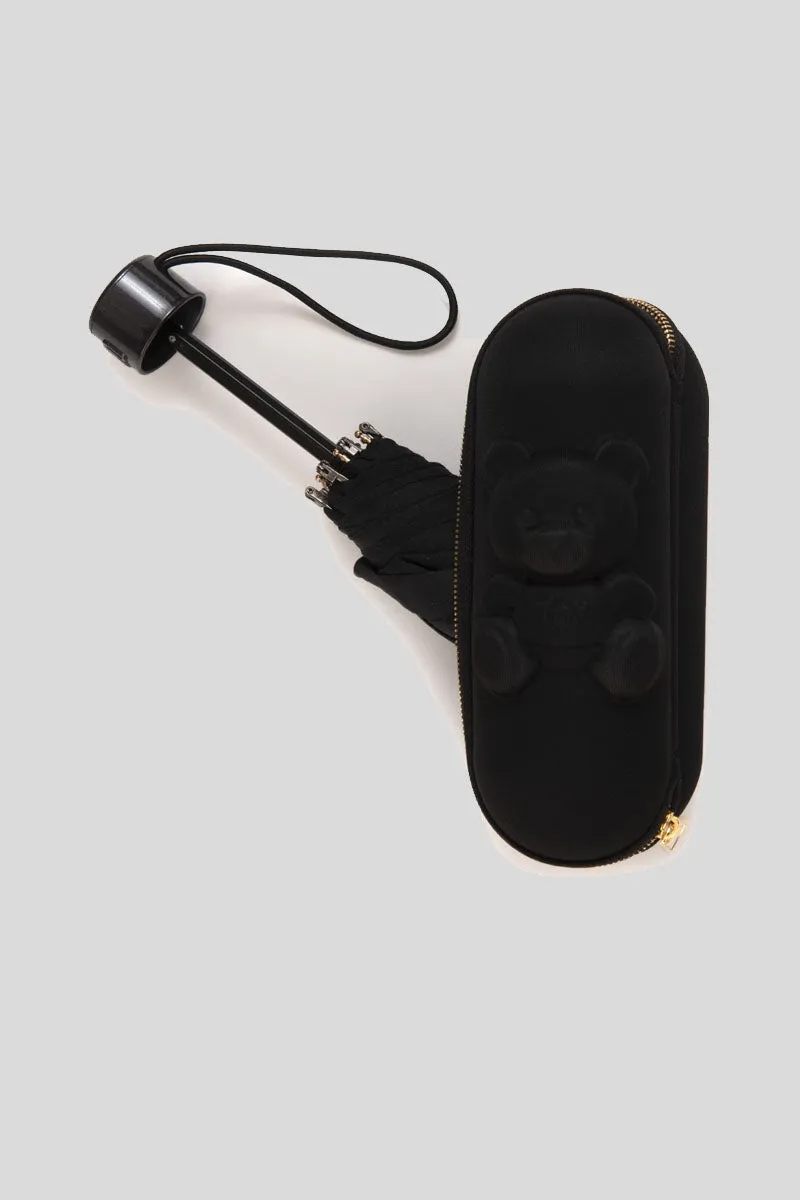 Ombrello Moschino "Shadow Bear" supermini - Nero