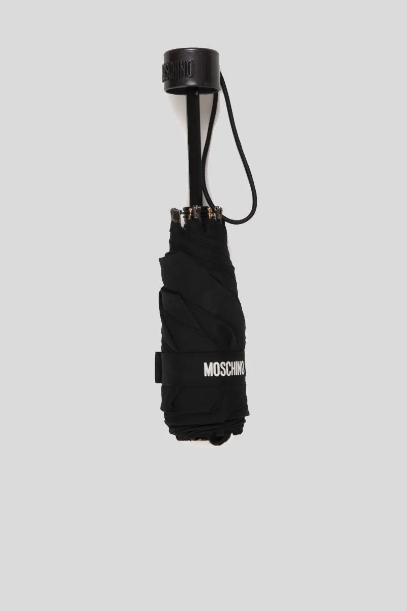 Ombrello Moschino "Shadow Bear" supermini - Nero